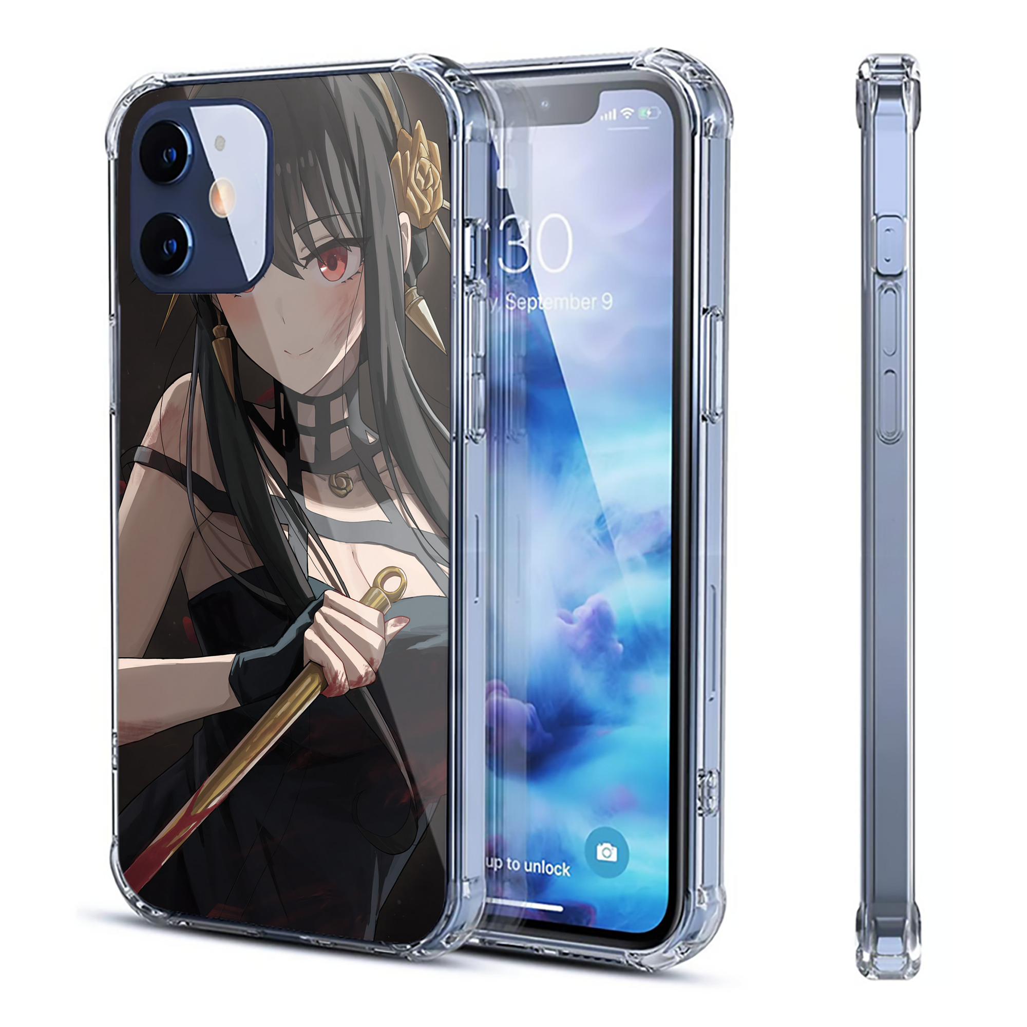 （画像用） SPY×FAMILY间谍家家酒 【iPhone 12シリーズ対応】透明スマホケース（クリアソフトケース）